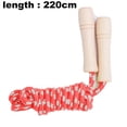 thumbnail image 2 of Jump Rope for Kids - Wooden Handle - Adjustable Cotton Braided Fitness Skipping Rope - red, 2 of 5