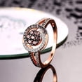 thumbnail image 4 of Rag Jewels 2.00 Ct Round Cut Brown & White Diamond Engagement Wedding Promise Band Ring 14K Rose Gold Plated 925 Sterling Silver For Women's -5.5, 4 of 4