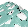 thumbnail image 3 of FREEAMG Sheep Shower Curtain with Hooks, Waterproof Washable Fabric Shower Curtain for Bathroom Bathtub Decor, 60 x 72, 3 of 6