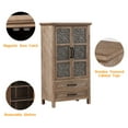 thumbnail image 3 of VENTOPYR Tall Storage Cabinet with 2 Drawers,Wood Accent Cabinet for Living Room, Entryway, Dining, 3 of 7