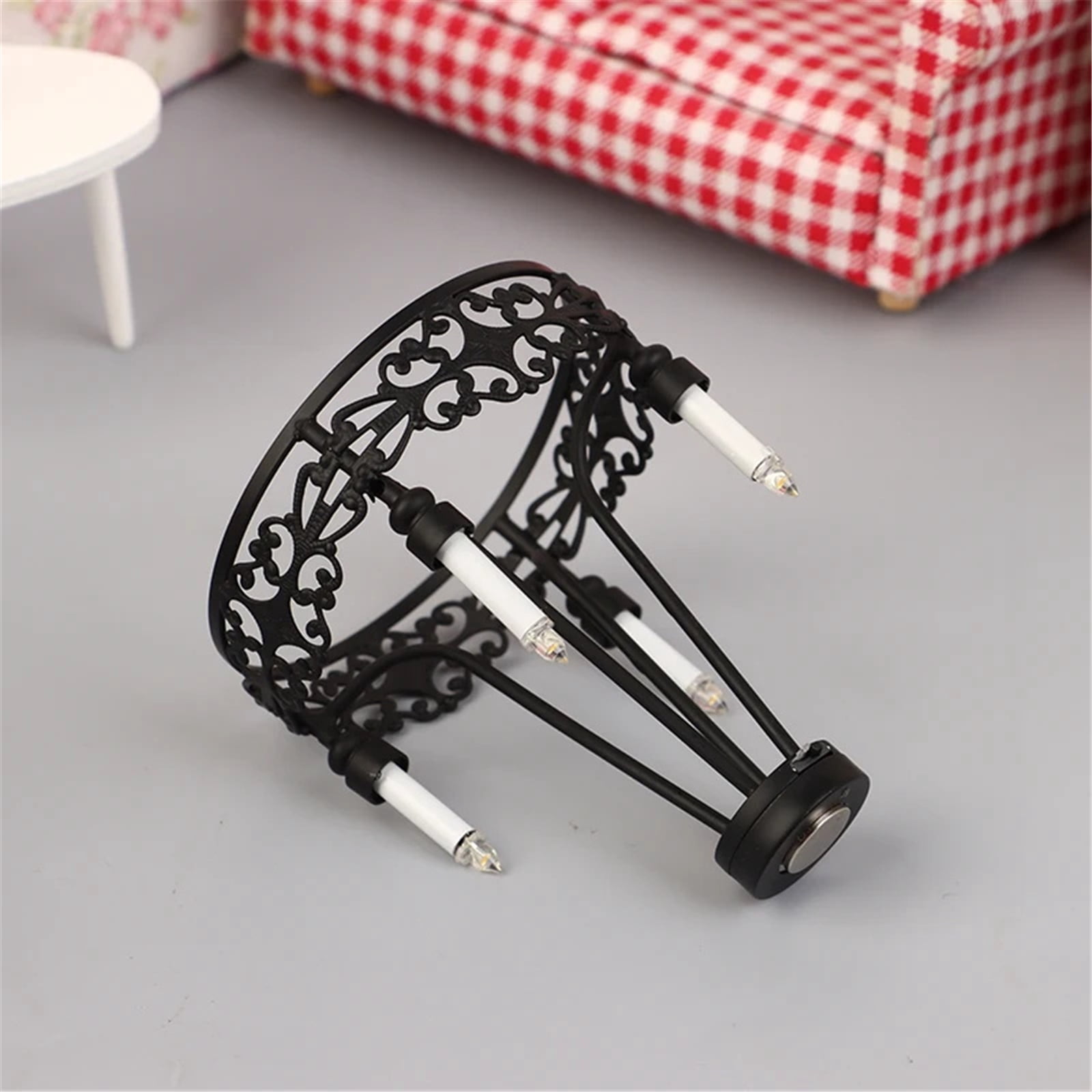 Dollhouses Chandelier Lighting Toy Furnishings Figure Ceiling Lamp Model Decorations for Dollhouses Accessories