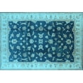 thumbnail image 1 of Ahgly Company Indoor Rectangle Oriental Light Blue Traditional Area Rugs, 2' x 3', 1 of 4