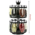 thumbnail image 2 of Storage container Kitchen Gadgets Revolving Spices Rack Organizer For Kitchen 12 Jar Glass Spinning Seasoning Organizer Spices Organizer, 2 of 5