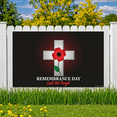 thumbnail image 5 of Red Poppy Remembrance Day Banner Cross Design Memorial Decoration Last We Forget for Commemoration Event Tribute Ceremony, 5 of 7