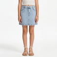 thumbnail image 4 of Ludearly Girls Denim Skirt For Summer Casual Outfits Outdoor Play Versatile Daily Wear Stretch Comfort Fit 9Y&Blue#02, 4 of 5