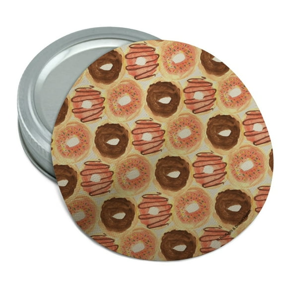 Yummy Donuts Pattern Round Rubber Non-Slip Jar Gripper Lid Opener