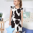 thumbnail image 4 of Balery Cow Skin 2 Camisón de princesa para niñas, pijama de algodón con mangas abullonadas, suave y bonito.-X-Large, 4 of 6