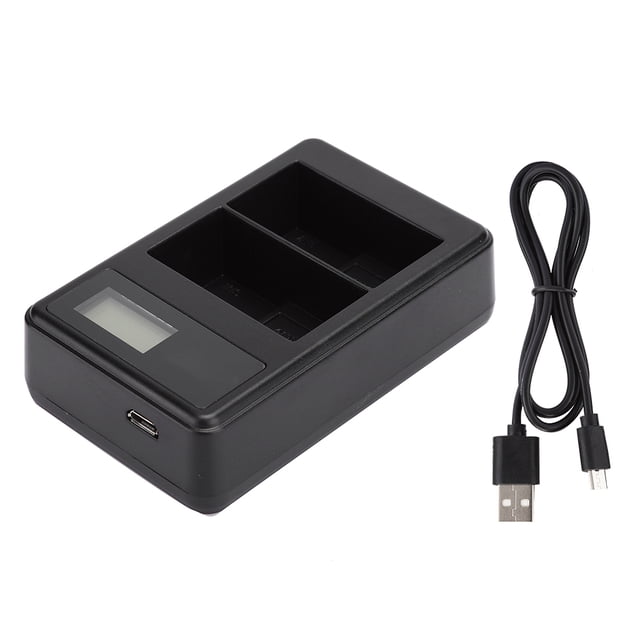 Cargador de batería portátil SEIVI EN EL15 para cámara Nikon D500 D600 D610 D750 D800 D7000. Pantalla LCD de carga y cantidad de energía. Ranura doble.