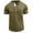 Army Green, variant on Men's Classic Henley Shirt Casual Raglan Short Sleeve Button-Down Cotton T-Shirt with Pockets