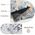 thumbnail image 6 of 2x3 Ft Entryway Area Rug, Blue Beige Coastal Kitchen Rug Runner Washable Floor Mat, Beach Starfish Summer Eucalyptus Retro Non Slip Indoor Door Mat Throw Carpet for Bathroom Living Room Bedroom, 6 of 8