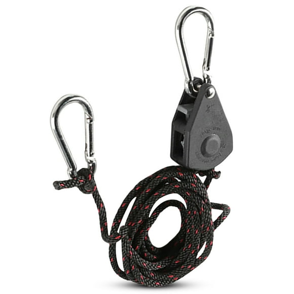 Decodeary Adjustable Growing Light Hanger Tent Room Tie Down Fixture Gear Patio Outdoor Campers Shade Fix Accessories 2.3m 1Set