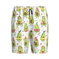 thumbnail image 4 of Wukai Avocado Playing Music Men’s Short Pajama Pants With Pockets Soft Sleep Pj Shorts for Men-X-Large, 4 of 6