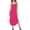 Dress for Women - A01 Hot Pink, variant on Xdegoge Sleeveless Dress for Women Spaghetti Strap Slip Dresses Casual Solid Color V Neck Sundress Trendy Summer Soft Lightweight Solid Color Outfits with Side Slit Hem