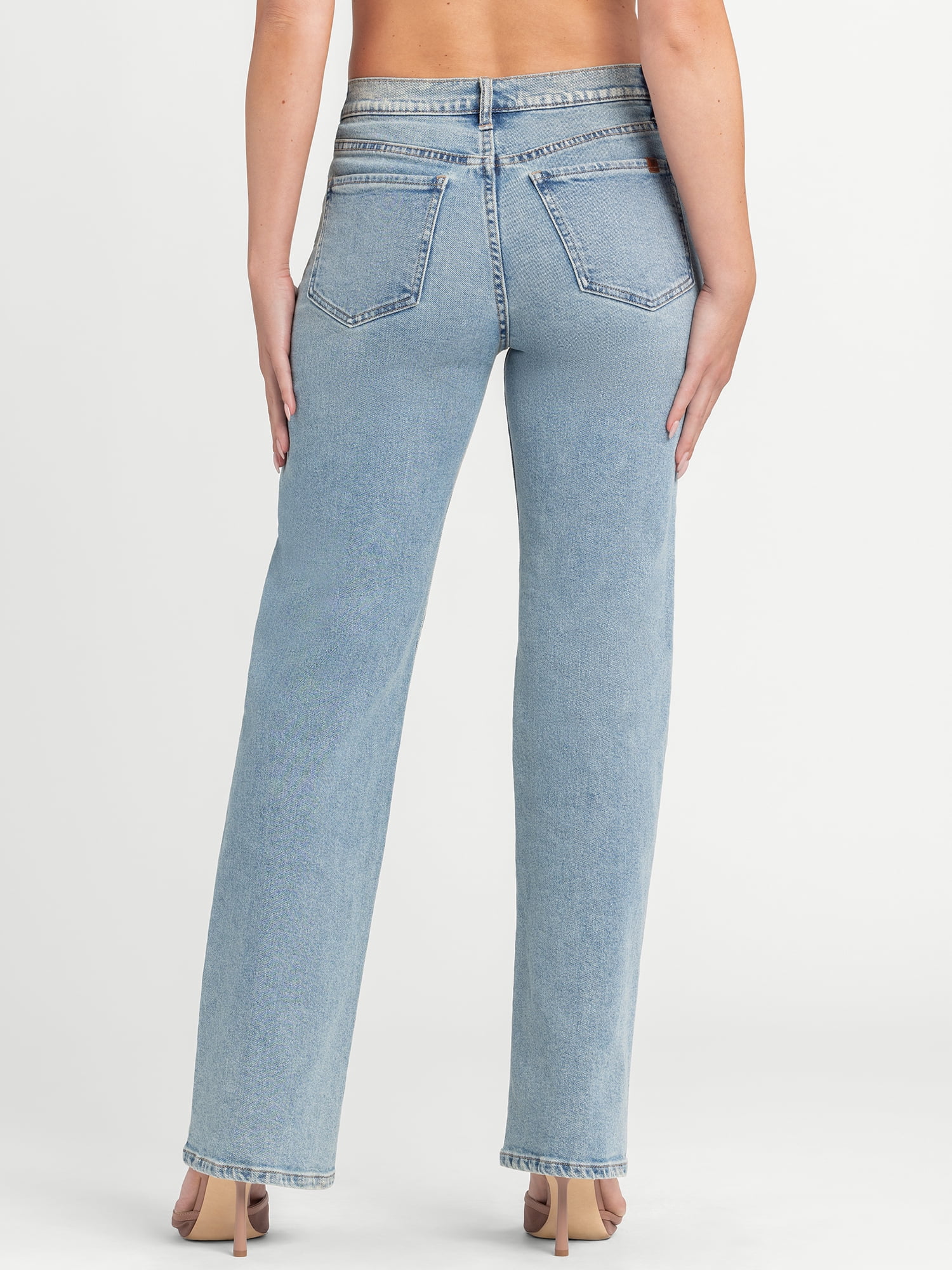 Jessica Simpson Rosa Mid Rise Relaxed Straight Jeans, Sizes 2-16