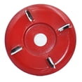 thumbnail image 1 of Graflsoa Tungsten Steel Wood Carving Disc with 16mm Inner Diameter, 90mm Outer Diameter, 4 Teeth, Red/Blue Color Options for Safe and Efficient Root Sculpting, 1 of 7