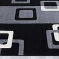 thumbnail image 4 of Allstar Grey Modern Geometric Black square Formal design Area Rug (3' 9" x 5' 1"), 4 of 7