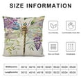 thumbnail image 5 of Shiartex Spring Summer Flowers Lumbar Pillow Covers Watercolor Purple Wisteria Dragonfly Floral Decorative Pillow Cases  Seasonal Throw Pillows Farmhouse Home Decor For Sofa Couch Outdoor, 5 of 5