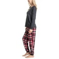 thumbnail image 2 of Muk Luks Soft Knit Matching Family Pajama Set , Black/Red Check, P/L, 2 of 4