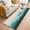 Green, variant on 2'x6' Rug Runners for Hallways Kitchen, Teal Beige Ombre Non Slip Entryway Beside Floor Carpet Runner, Minimalist Ocean Waves Linen Washable Laundry Room Bedroom Throw Rugs Mat for Family Pet