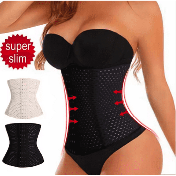 Breathable Waist Trainer Corset Belt – Slimming Workout Body Shaper - Small