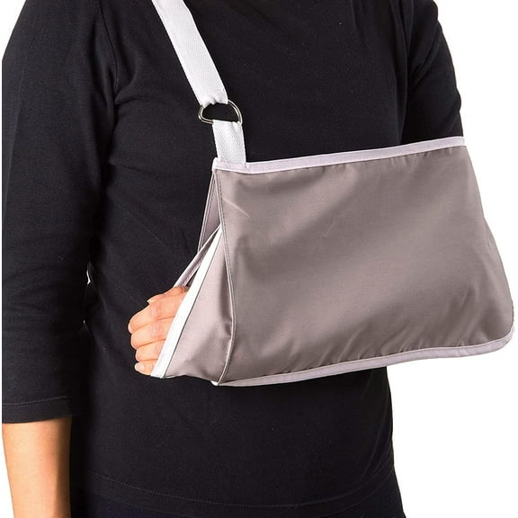 Dmi Arm Sling, Cotton, Polyester, 8 7/8 in L, Gray, Pocket 633-6021-0301