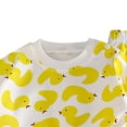thumbnail image 4 of UAYOTSE Toddler Unisex Duck Printed Long Sleeve Pajama Set Crew Neck Pullover Top and Elastic Cuff Sleep Pants Sleepers Size 6-12 Months, 4 of 4