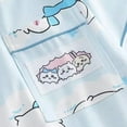 thumbnail image 5 of Chiikawa Cartoon Cute Hachiware Pajamas Women's Summer New Short-sleeved Home Wear Three-piece Set, 5 of 10