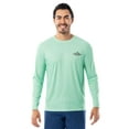 thumbnail image 2 of Fish N Vibe Men's Long Sleeve Performance Fishing Graphic Tee, Seafoam Walleye Pivot, 2XL, 2 of 8