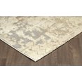 thumbnail image 3 of 8' x 10' Dark Grey Cream Textured Abstract Rug, 3 of 4