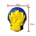 thumbnail image 5 of Boxing Strike Curved Thai Pad MMA Focus Mitts Muay Thai Pads Yellow Blue, 5 of 6