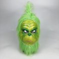 thumbnail image 3 of Gorro de Grinch, ladrón navideño, monstruo de pelo verde, máscara de Grinch, disfraz navideño de Grinch, película de cosplay, 3 of 5