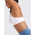 thumbnail image 4 of Sujetador deportivo CRZ YOGA Butterluxe, espalda en Y, acolchado, espalda cruzada, blanco, 4 of 7