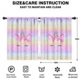 thumbnail image 2 of Blackout Kids Curtains,Rainbow Stripe Unicorn Pattern Childrens Insulated Curtains Set Of 2,Bedroom Essentials,Toddler Room Decor 42"x54", 2 of 5