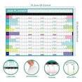thumbnail image 2 of 2026 Large Wall Calendar， 12 Month Yearly Planner Thick Bleed-Proof Paper Spacious Layout， Color-Coding Stickers for Home Office Classroom New Year Gift Academic Organizer Daily Scheduling, 2 of 7