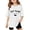 White, variant on Girls' Casual Graphic Tees Soft & Breathable Short Sleeve 5-14 Years