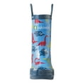 thumbnail image 3 of Blue Dinosaurs Loop Handle Rubber Rain Boots (Dinosaurs / 12T), 3 of 4