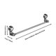 thumbnail image 3 of Estante giratorio extensible con ventosas para ahorrar espacio en el baño, para toallas y batas No requiere taladro para su instalación, 3 of 5