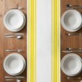 thumbnail image 5 of Yellow Striped Table Runner Farmhouse Simple Line Vertical Stripes Tablerunners 13 x 90 Inch, Table Decorations Tabletop Scarf for Summer Gathering Holiday Farmhouse Kitchen Dining Decor, 5 of 8