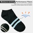 thumbnail image 3 of Men Cotton Ankle Socks, Breathable Thin Casual Socks, Men Running Hiking Socks, 3 of 5