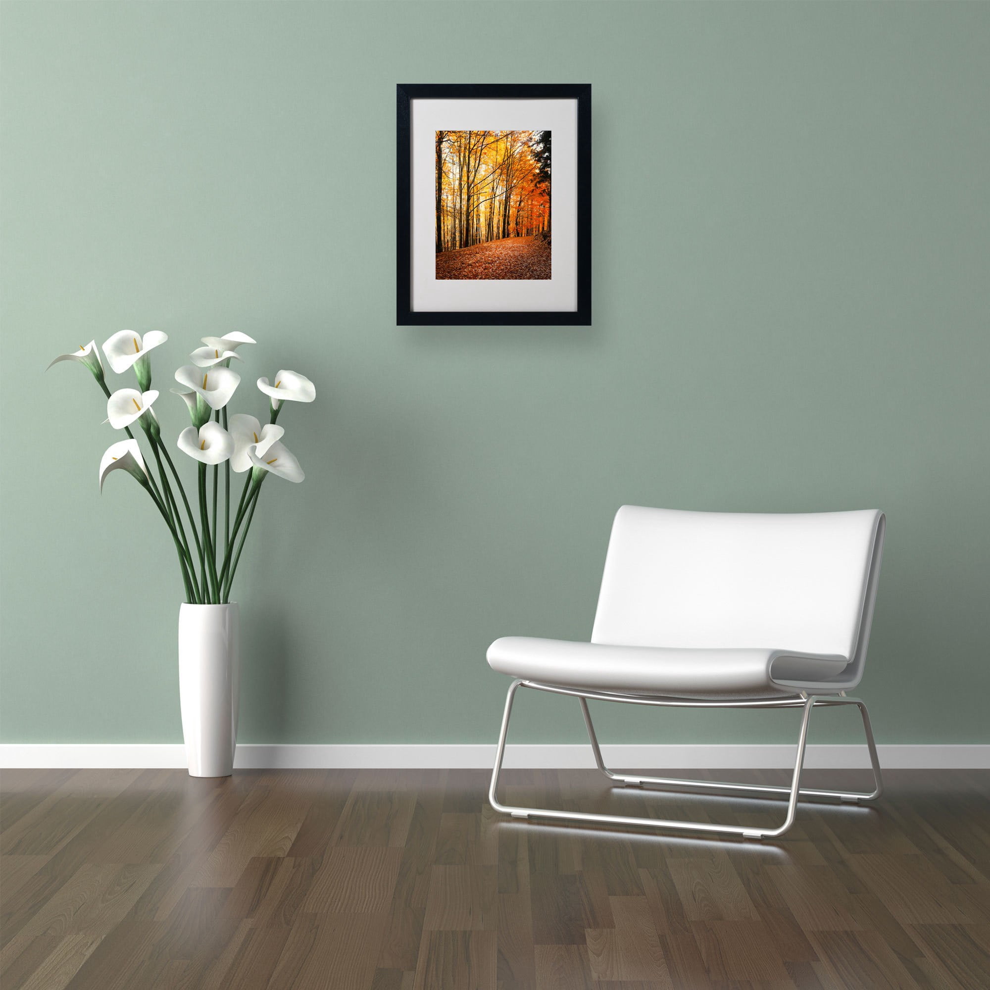 Trademark Fine Art "Yellow Moment" Canvas Art by Philippe Sainte-Laudy, Black Frame