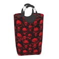 thumbnail image 2 of KLL Red Skulls Laundry Hamper,Large Canvas Fabric Lightweight Storage Basket Toy Organizer Dirty Clothes Collapsible Waterproof, 2 of 6