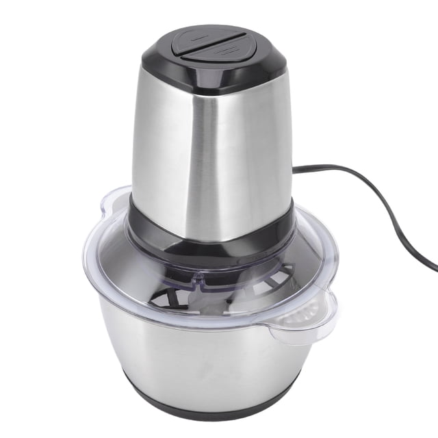 Food Processors, 350w 8 Cups 2L Dishwasher Safe Meat Grinder Electric Stainless Steel Small Meat Blender Food Chopper With 2 Levels Braking Function Fit For Meat And Vegetables