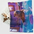 thumbnail image 6 of Yiaed Capybara Bathtub Fun Print Dog Blankets-Cat Blanket Washable for Couch Protection,Puppy Blanket, Soft Plush Reversible Throw Furniture Protector-Small, 6 of 8