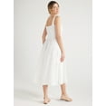 thumbnail image 2 of Free Assembly Women's Sleeveless Cotton Eyelet Panel Midi Dress, Sizes XS-XXL, 2 of 7