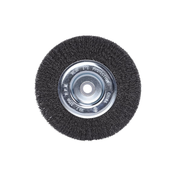 Century Drill & Tool 76861 Bench Grinder Wire Wheel, 6 Inch, Coarse Crimped Wire