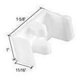 thumbnail image 2 of Kool Products 1-5/8 Inch, Plastic Sliding Shower Door Jamb White Pack of 2, 2 of 4