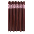 thumbnail image 2 of Gorgeous Home Linen 15pc Square Design Mosaic Brown Bathroom Set Banded Rubber Backing 2 Rug Bath Mats With Fabric Shower Curtain with Hooks, 2 of 5