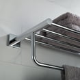 thumbnail image 6 of KRAUS Ventus Bathroom Shelf with Towel Bar, Chrome Finish, 6 of 7