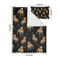 thumbnail image 5 of Pitbull Dog and Footprint Duvet Cover and Pillowcase Set for Single Bedding, Bedroom Accessories for Kids Teens, 5 of 5
