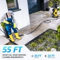 thumbnail image 6 of TCISA 4200 PSI Electric Pressure Washer,Max 3GPM Power Washer with 35FT Power Cord 20FT Hose 5 Nozzles and Built-in Soap Cannon for Car Garden Yard Hom, 6 of 10
